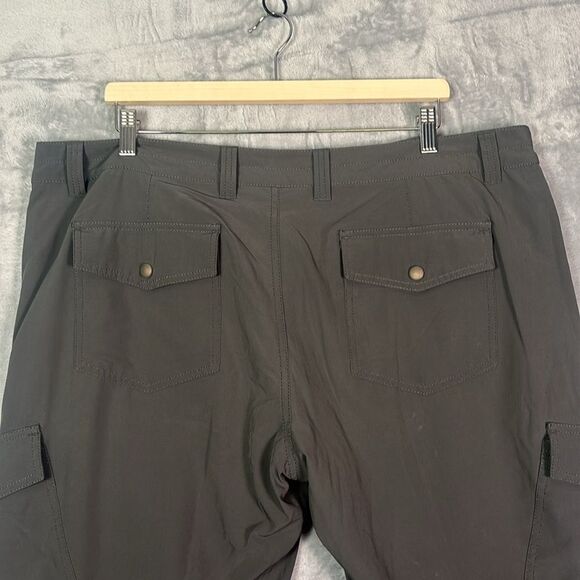 Eddie Bauer Charcoal Fleece Lined Cargo Pants Size 18 Short - Picture 12 of 13